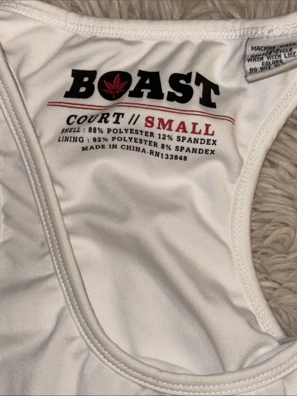 🎾 Boast White Racerback Tennis Dress size small - Picture 2 of 5